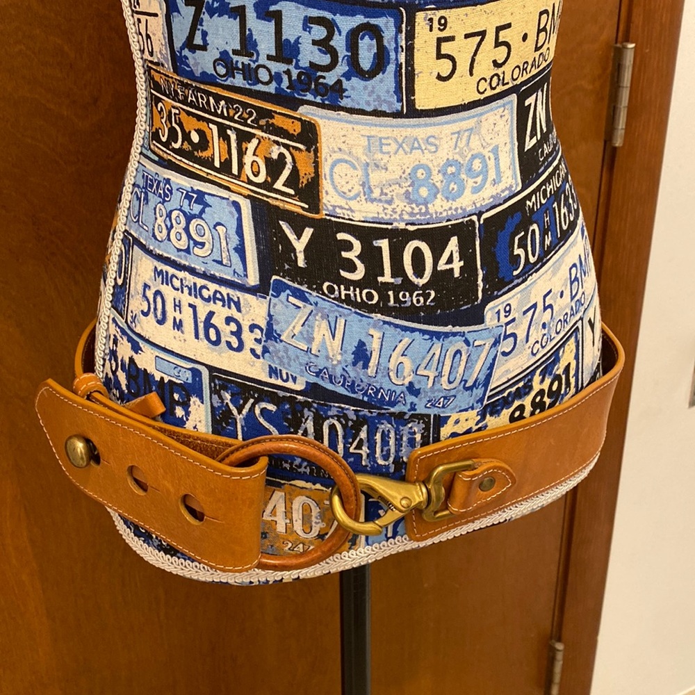 Vintage WCM genuine leather belt
